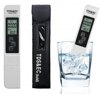 Ūdens Cietības Testeris Sāļuma Mērītājs Ūdens Kvalitātes Analīze TDS/EC | Water Hardness Tester Salt Meter