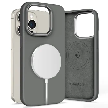 Tech-Protect Silicone PUz MagSafe apvalks iPhone 15 Pro Max - pelēks | case for gray