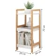Бамбуковая этажерка ModernHome RH1908-10 с 3 полками