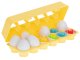 Attīstošā Rotaļlieta Formu Krāsu Šķirotājs \"Olas\", 12 gab. | Educational Toy Color Shape Digit Sorter...