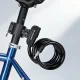 Wozinsky WPB-01R pārnēsājamā velosipēda slēdzene ar pretzagļu tērauda trosi un 2 atslēgām elektriskajiem...