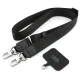 Чехол Karl Lagerfeld Saffiano Karl&Choupette для iPhone 18 Pro / 17 Pro с ремешком, черный