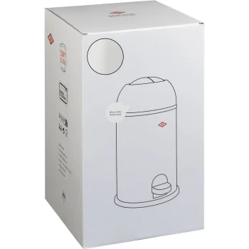 Wesco Kickmaster Junior pedāļa atkritumu tvertne 12 l, balta matēta