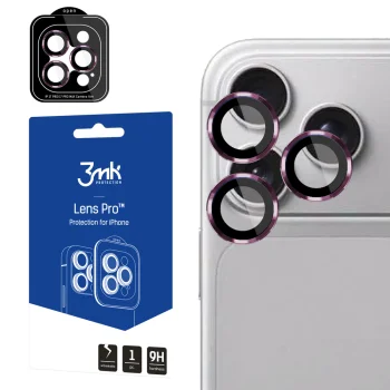 Защитное стекло для камеры 3mk Lens Protection Pro, iPhone 18 Pro / 18 Pro Max, бордовое