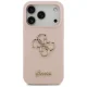 Guess iPhone 17 Pro vāciņš Silicone Big 4G Script, rozā