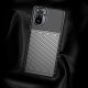 Xiaomi Redmi Note 10 4G / 10S Thunder Series Twill Texture TPU Mobile Phone Cover Case, Black