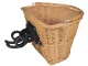 Liels austs grozs velosipēdam uz priekšējās stūres | Large Woven Basket for Bicycles for Front Handlebar