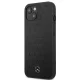 Mercedes iPhone 13 mini vāciņš Leather Stars Pattern, melns