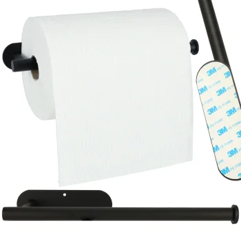 Держатель для бумажных полотенец, Чёрный | Paper Towel Holder