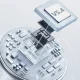 Bezvadu austiņas Dudao U21 TWS ANC ENC Bluetooth 5.4, baltas