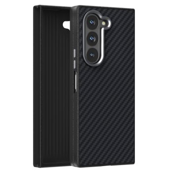 Samsung Galaxy Z Fold 5 ( SM-F946B/DS ) ABEEL Carbon Fiber Texture Cover Case, Black | Чехол Обложка...