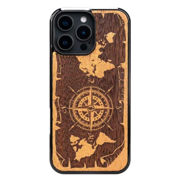 Koka korpuss iPhone 16 Pro Max MERBAU WINDOW ROSE no masīvkoka | Bewood Wooden Case for