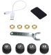 TPMS Tire Pressure and Temperature Sensors with LCD Display, black