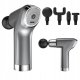 Massage Gun for Body and Back, 4 Attachments, Grey