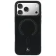 Mercedes Leather 3D MagSafe vāciņš iPhone 17 Pro Max, melns