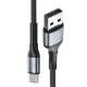 Кабель 3mk Hyper Cable N-SERIES USB-A / USB-C 1м 18W QC 3.0, черный