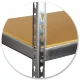 Humberg Hr-853 Metāla noliktavas plaukts 183x90x40 cm, Sudraba