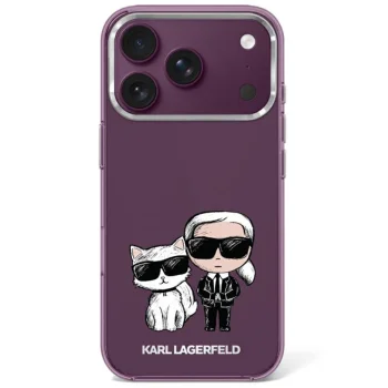 Чехол Karl Lagerfeld Karl&Choupette MagSafe для iPhone 17 Pro / 18 Pro, бордовый