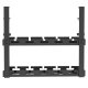 Maclean MC-104 B Under-Desk Cable Organizer, 2 Levels, Black