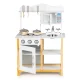 Деревянная детская кухня Ecotoys TK040A-WHITE с аксессуарами, белая