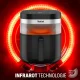 Аэрогриль Tefal EY8328 Easy Fry Infrared, 7 л, 2020 Вт, черный/серебристый