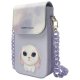 Nimmy Big Eyed Pet 2.0 Rabbit 3-in-1 telefona somiņa, maciņš un trekeris, Violeta