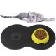 Neslīdošs Suņu Kaķu Mājdzīvnieku Trauku Paklājiņš, Melns | Dog Cat Bowl Mat