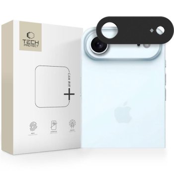 Tech-Protect Camalloy Fit+ kameras aizsargs iPhone 17 Air, melns