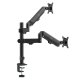 Maclean MC-136 Dual Monitor Desk Mount with Gas Spring, 17\"-32\", 2-10kg, Black