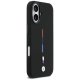 BMW M silikona MagSafe maciņš ar trīskrāsu līniju iPhone 17 – melns | Phone Case Cover