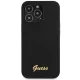 Чехол Guess для iPhone 13 Pro Max Silicone Script Gold Logo, черный