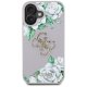 Guess Grained Roses Big 4G Logo vāciņš Apple iPhone 16 - Violets