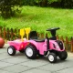 Трактор-каталка Multistore New Holland с прицепом, розовый