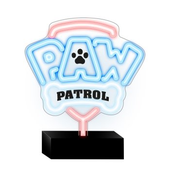 Ķepu patruļas LED neona zīme uz paliktņa Logo OW-120146