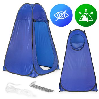Pop up privacy shower tent MultiGarden 112×112×187 cm, blue