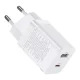 Baseus Super Si Pro Wall Charger 30W USB + USB Type C, White | Зарядное Устройство Адаптер