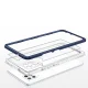 Прозрачный чехол для Samsung Galaxy A42 5G Hybrid Armor Clear 3 in 1, синий