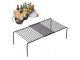 Expandable Metal Kitchen Shelf Cabinet Organizer, Black