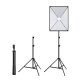 Puluz studijas apgaismojuma komplekts ar 50x70cm softboksu un LED spuldzi, PU5070EU