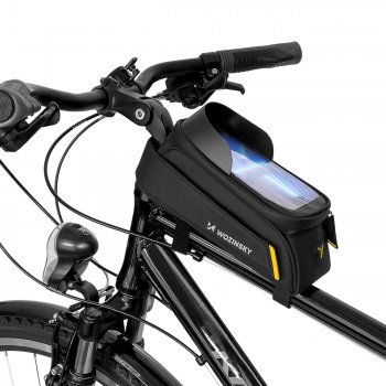 Wozinsky frame bike bag phone holder 1l black (WBB25BK)
