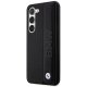 BMW Samsung Galaxy S23+ Case Leather Textured & Stripe Black