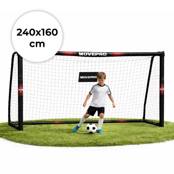 Futbola vārti ar tīklu 240x160x85 cm MOVEPRO