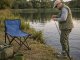 Folding Fishing and Camping Chair with Carrying Bag, Blue