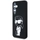 Karl Lagerfeld Silicone Graffiti Ikonik MagSafe vāciņš Samsung Galaxy S25 Melns