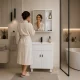 Тумба для ванной с раковиной и зеркалом Modernhome