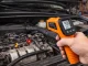 Bezkontakta lāzera pirometrs un infrasarkanais termometrs, -50 līdz +550 °C, oranžs