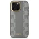 DKNY iPhone 14 Pro Max vāciņš Leather Checkered Mono Pattern MagSafe, bēšs