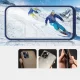 Прозрачный чехол для iPhone 13 Pro с синей рамкой Hybrid Armor Clear 3 in 1