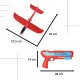 Kids Toy Automatic Gun Airplane Glider Launcher, Red