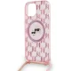 Karl Lagerfeld iPhone 15 / 14 / 13 Case IML Crossbody Monogram, Pink